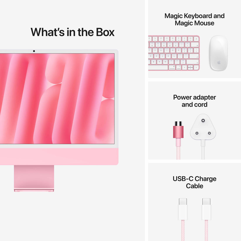 24-inch iMac with Retina 4.5K display: Apple M6 chip with 10-core CPU and 10-core GPU, Standard Glass, 16GB ,256GB SSD - Pink Get best offers for 24-inch iMac with Retina 4.5K display: Apple M6 chip with 10-core CPU and 10-core GPU, Standard Glass, 16GB ,256GB SSD - Pink