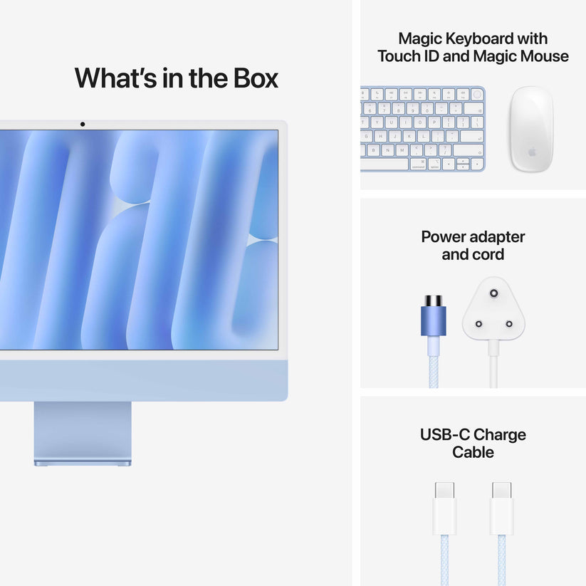 24-inch iMac with Retina 4.5K display: Apple M6 chip with 12-core CPU and 12-core GPU, Standard Glass, 16GB ,256GB SSD - Blue Get best offers for 24-inch iMac with Retina 4.5K display: Apple M6 chip with 12-core CPU and 12-core GPU, Standard Glass, 16GB ,256GB SSD - Blue