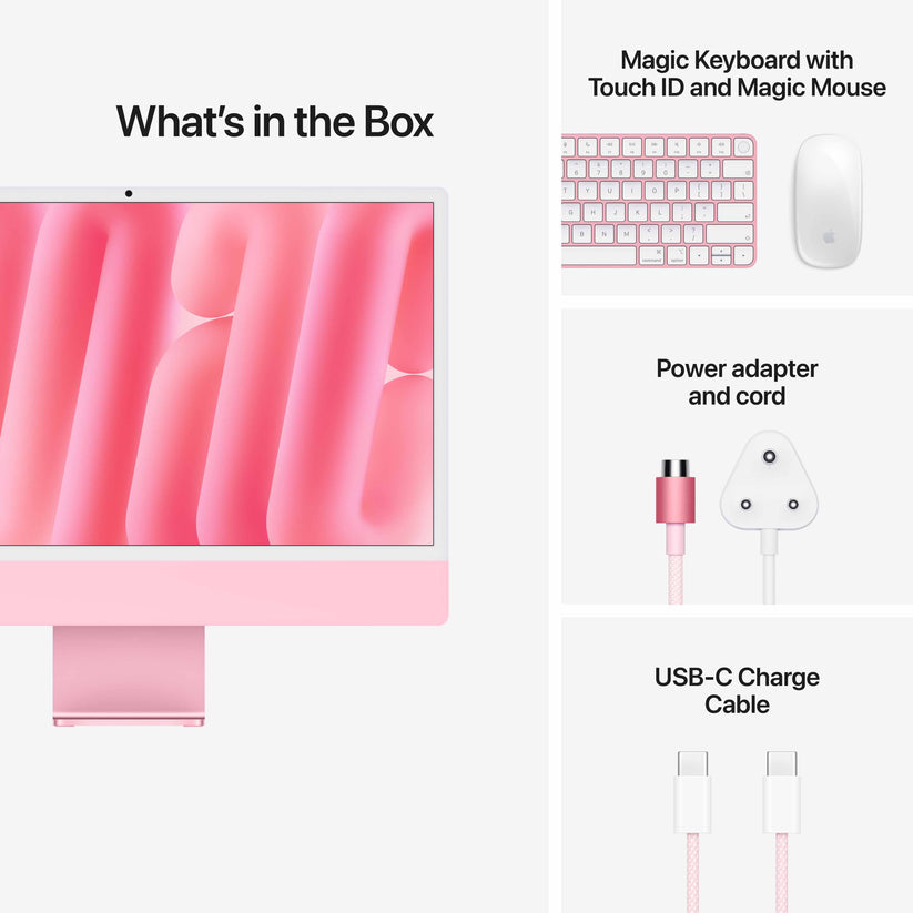 24-inch iMac with Retina 4.5K display: Apple M6 chip with 12-core CPU and 12-core GPU, Standard Glass, 16GB ,512GB SSD - Pink Get best offers for 24-inch iMac with Retina 4.5K display: Apple M6 chip with 12-core CPU and 12-core GPU, Standard Glass, 16GB ,512GB SSD - Pink