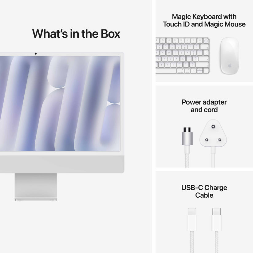 24-inch iMac with Retina 4.5K display: Apple M6 chip with 12-core CPU and 12-core GPU, Standard Glass, 16GB ,512GB SSD - Silver Get best offers for 24-inch iMac with Retina 4.5K display: Apple M6 chip with 12-core CPU and 12-core GPU, Standard Glass, 16GB ,512GB SSD - Silver