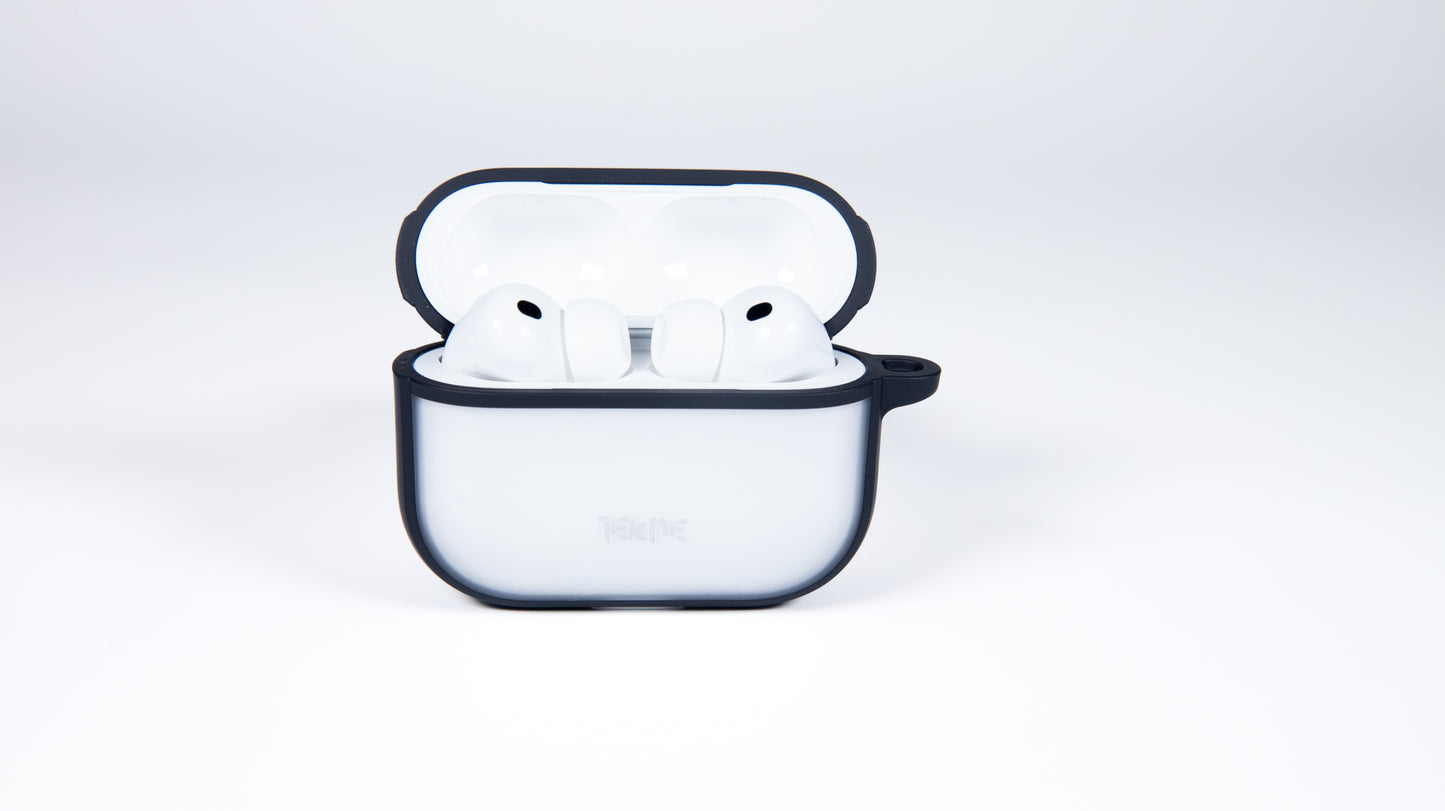 TEKNE Matt Hybrid Case for Airpods Pro3-Clear-Black