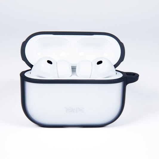 TEKNE Matt Hybrid Case for Airpods Pro3-Clear-Black