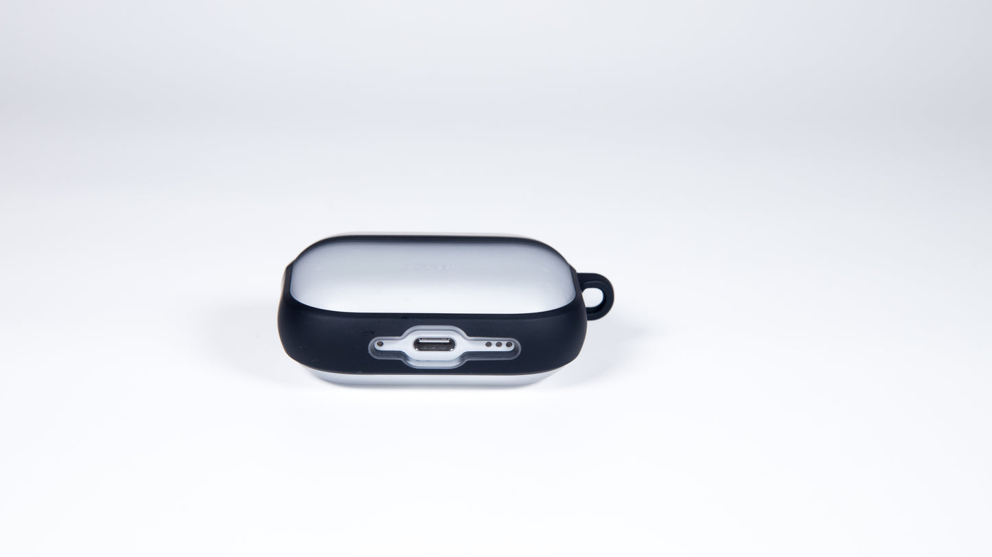 TEKNE Matt Hybrid Case for Airpods Pro3-Clear-Black