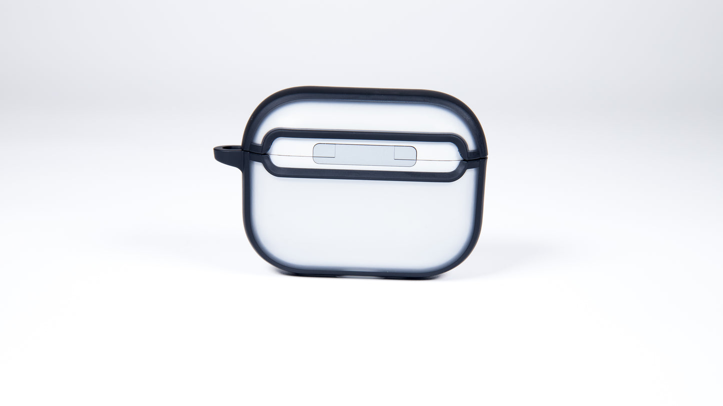 TEKNE Matt Hybrid Case for Airpods Pro3-Clear-Black
