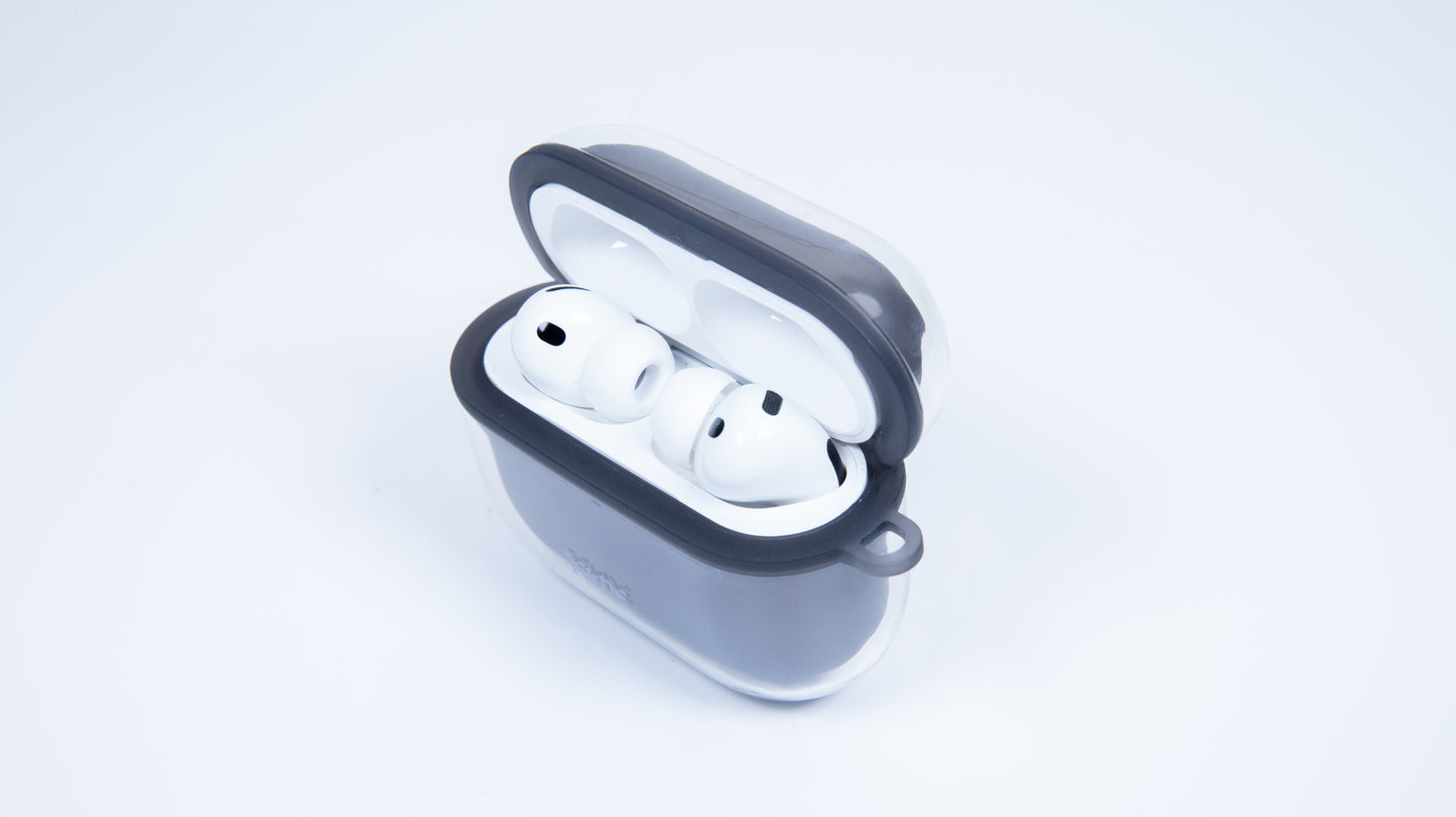 TEKNE Airbag Shockproof Case  for Airpods Pro3-Clear Black