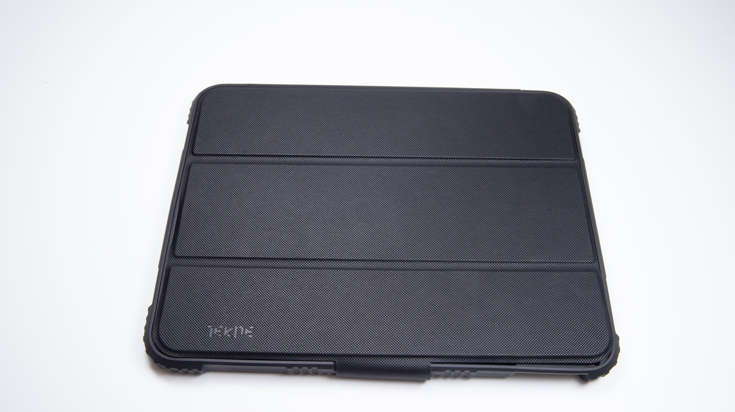 TEKNE Shockproof vegan leather case with stand function for New  iPad 11" -Black
