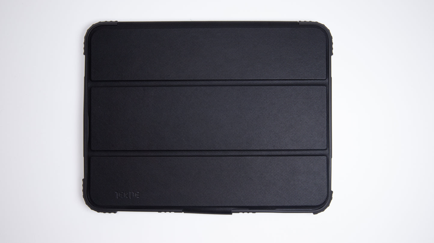 TEKNE Shockproof vegan leather case with stand function for New  iPad 11" -Black