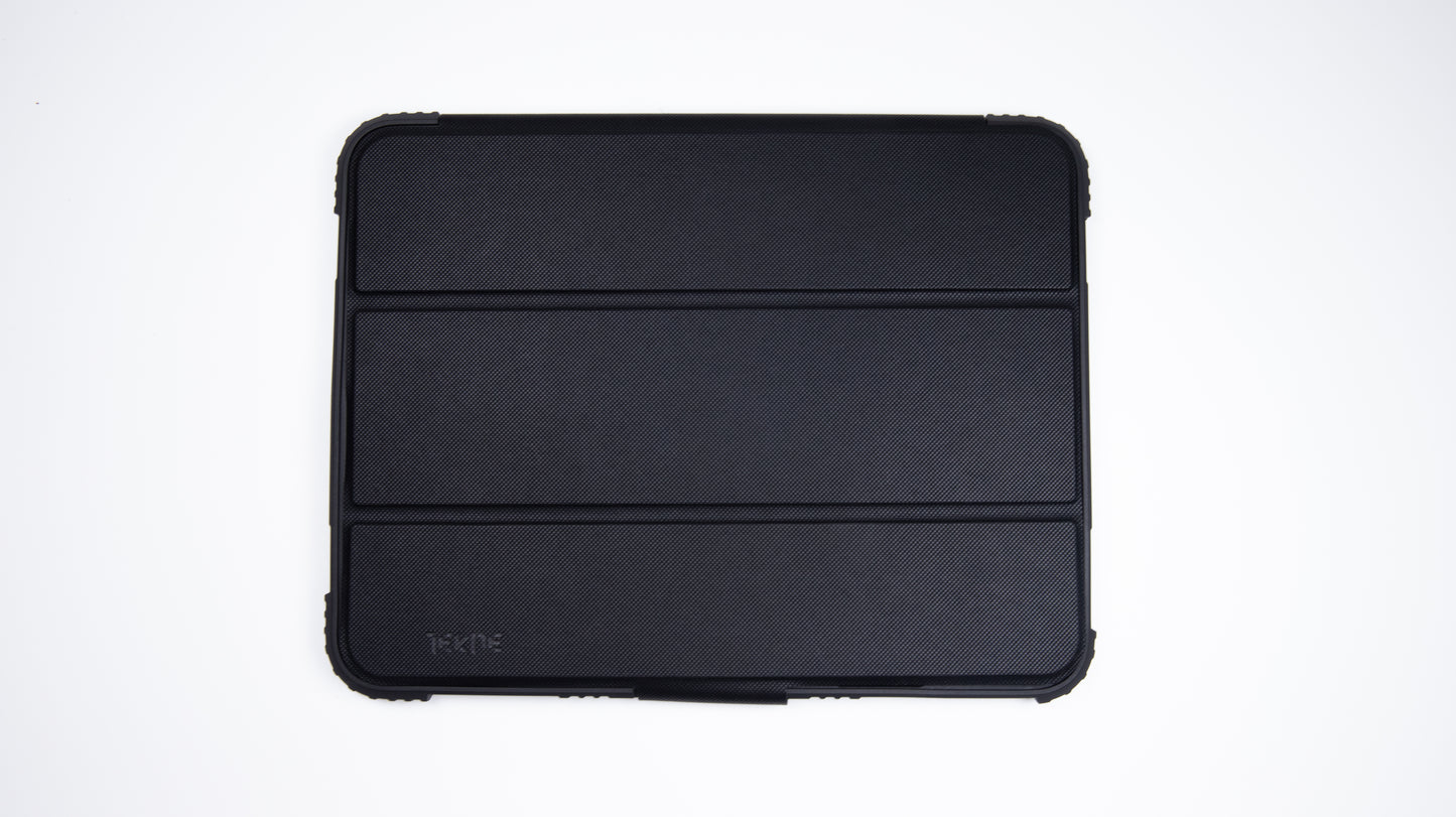 TEKNE Shockproof vegan leather case with stand function for New  iPad 11" -Black