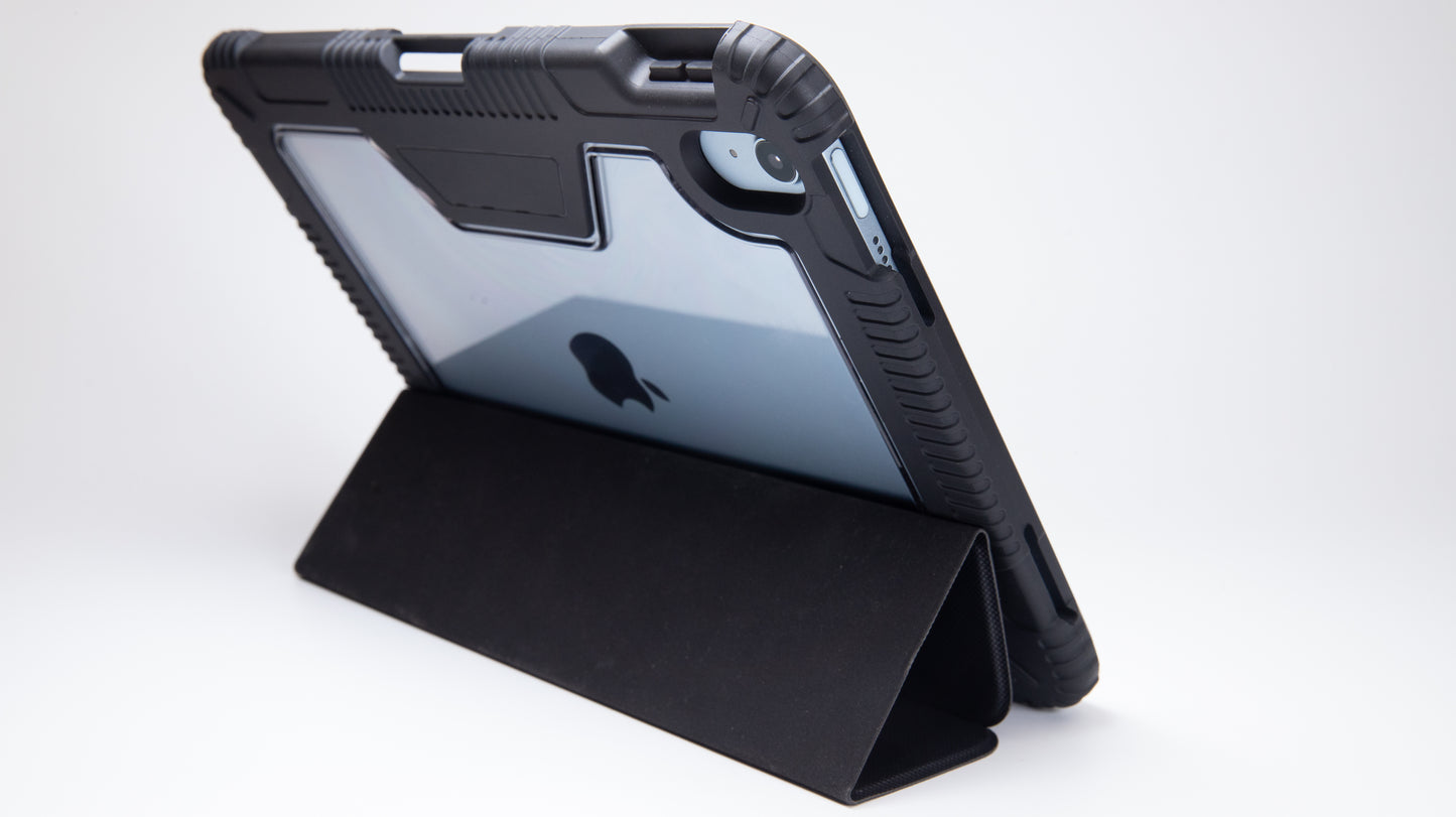 TEKNE Shockproof vegan leather case with stand function for New  iPad 11" -Black