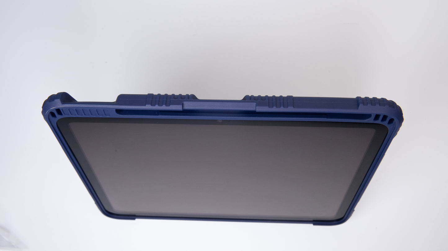 TEKNE Shockproof vegan leather case with stand function for New  iPad 11" -Blue