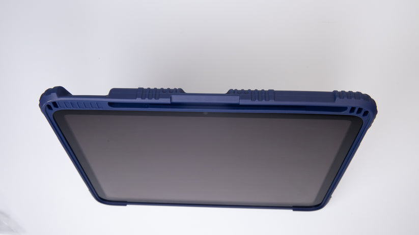 TEKNE Shockproof vegan leather case with stand function for New  iPad 11" -Blue Get best offers for TEKNE Shockproof vegan leather case with stand function for New  iPad 11" -Blue