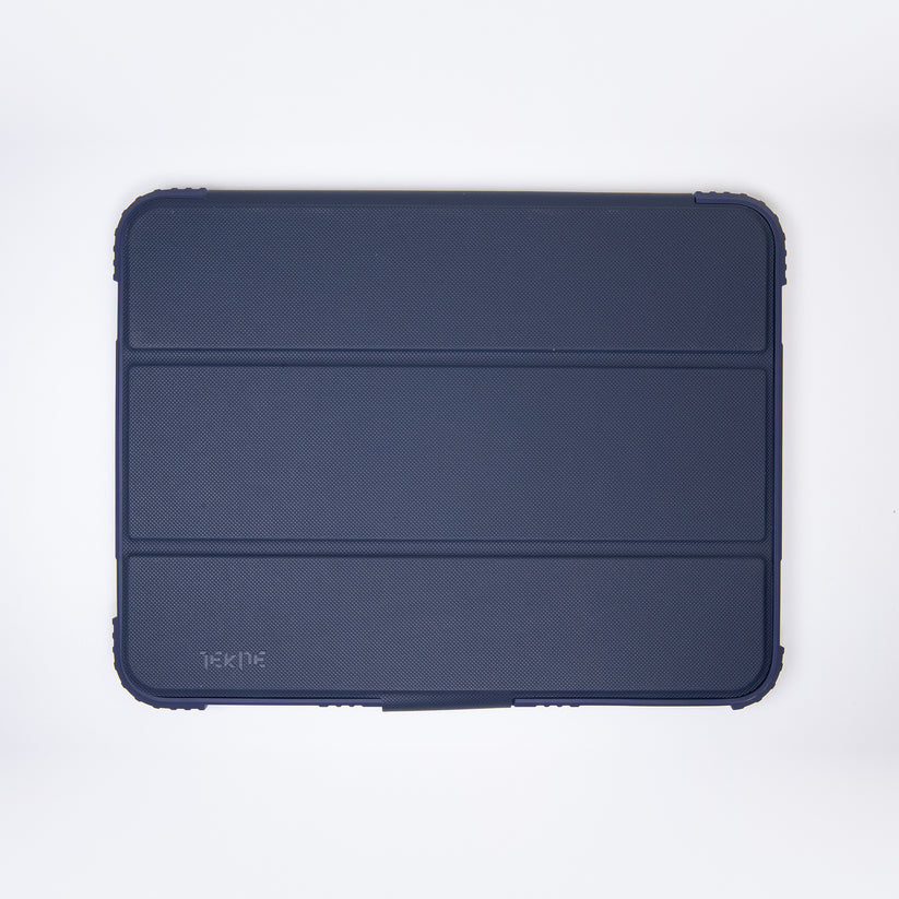 TEKNE Shockproof vegan leather case with stand function for New  iPad 11" -Blue Get best offers for TEKNE Shockproof vegan leather case with stand function for New  iPad 11" -Blue