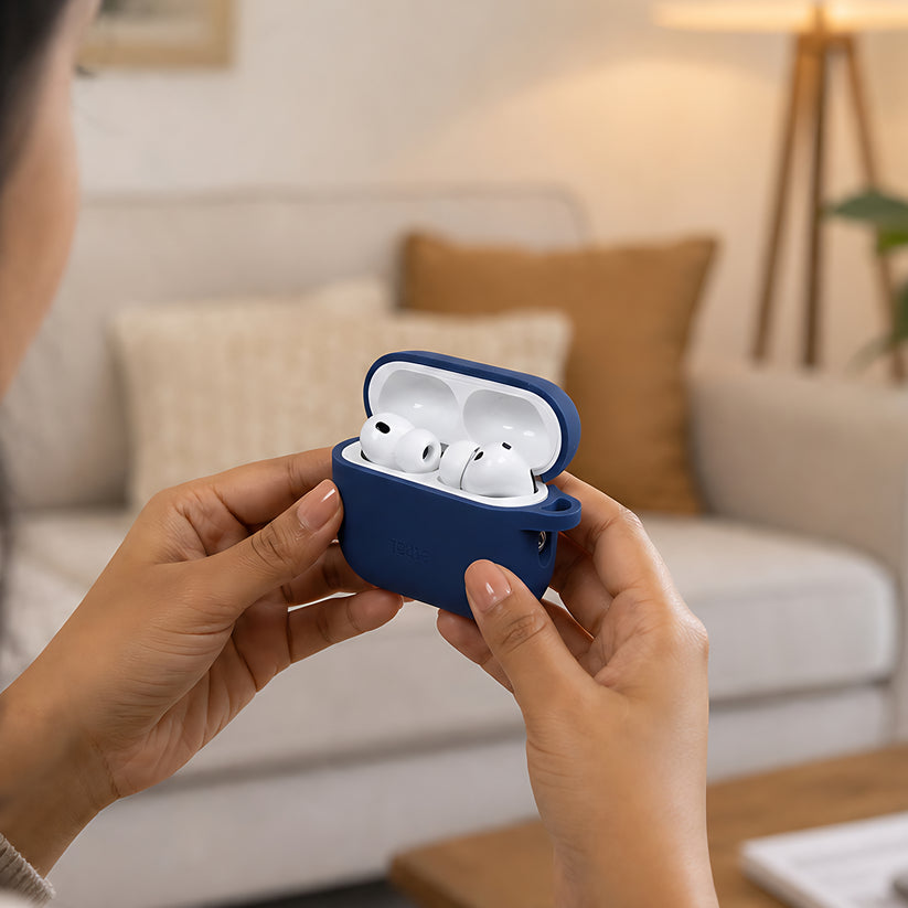 TEKNE Silicone Case for Airpods Pro3 -Blue Get best offers for TEKNE Silicone Case for Airpods Pro3 -Blue