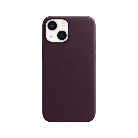 iPhone 13 mini Leather Case with MagSafe - Dark Cherry