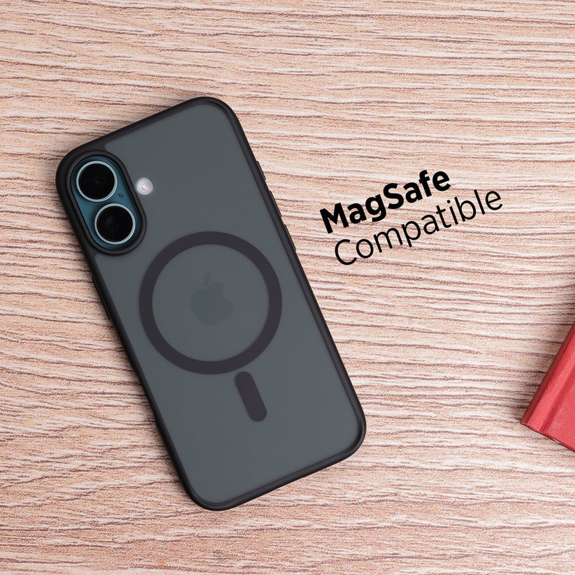 TEKNE Matt MagSafe Case for iPhone 16 | Matte Finish | MagSafe Compatible & Scratch-Resistant - Black Get best offers for TEKNE Matt MagSafe Case for iPhone 16 | Matte Finish | MagSafe Compatible & Scratch-Resistant - Black