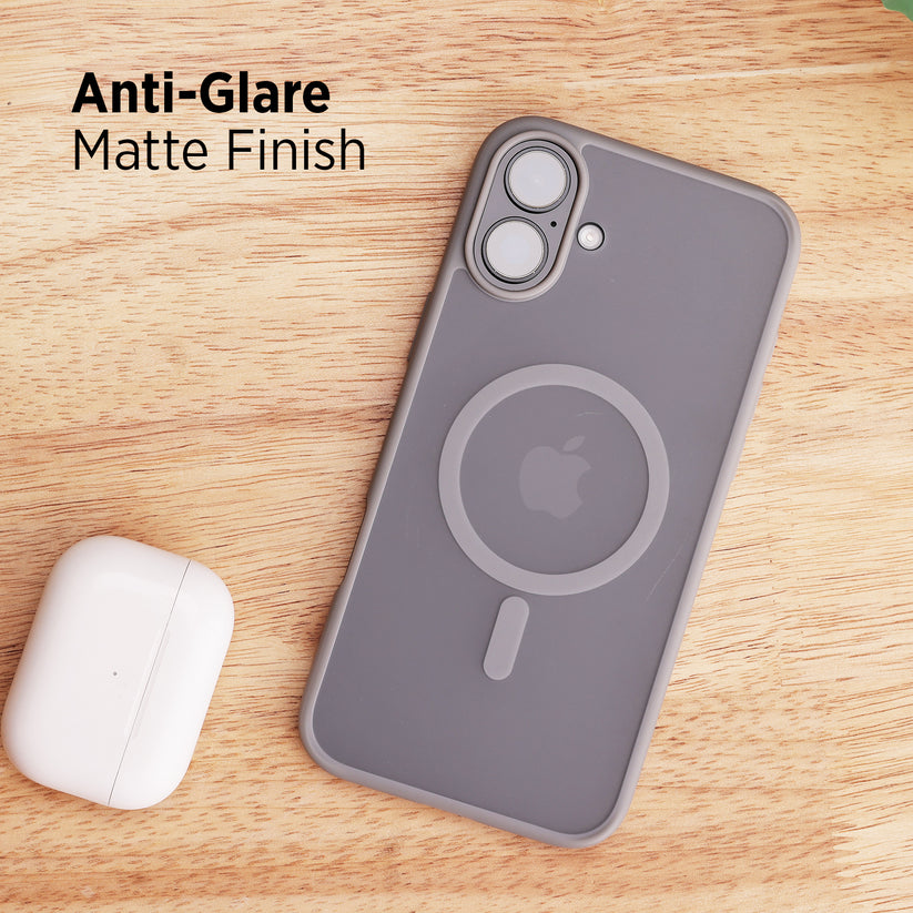 TEKNE Matt MagSafe Case for iPhone 16 Plus | Matte Finish | MagSafe Compatible & Scratch-Resistant - Grey Get best offers for TEKNE Matt MagSafe Case for iPhone 16 Plus | Matte Finish | MagSafe Compatible & Scratch-Resistant - Grey