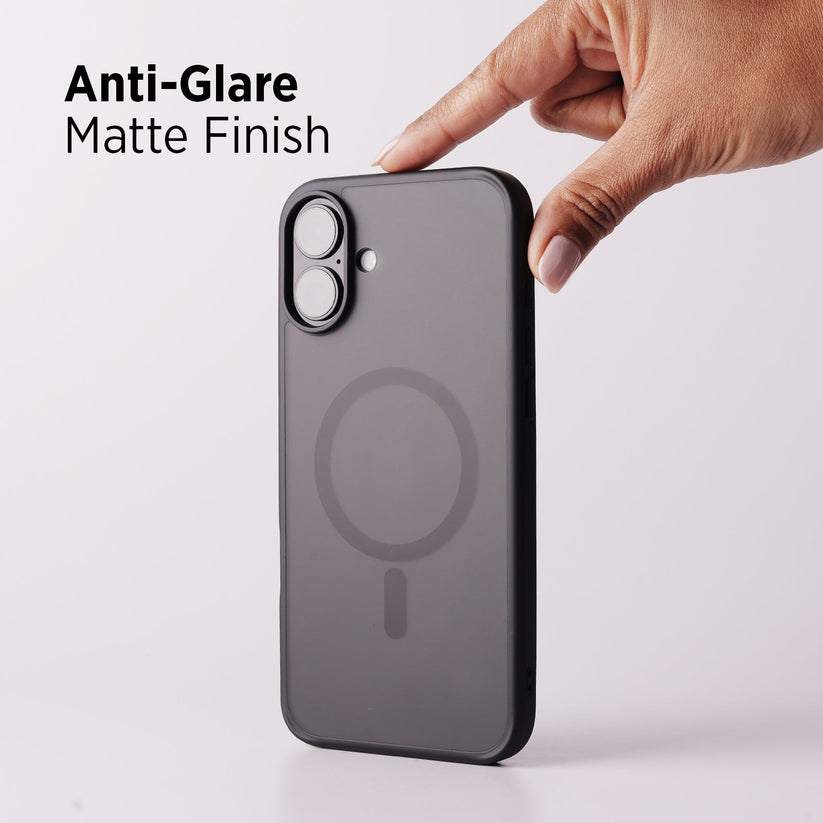 TEKNE Matt MagSafe Case for iPhone 16 Plus | Matte Finish | MagSafe Compatible & Scratch-Resistant - Black Get best offers for TEKNE Matt MagSafe Case for iPhone 16 Plus | Matte Finish | MagSafe Compatible & Scratch-Resistant - Black