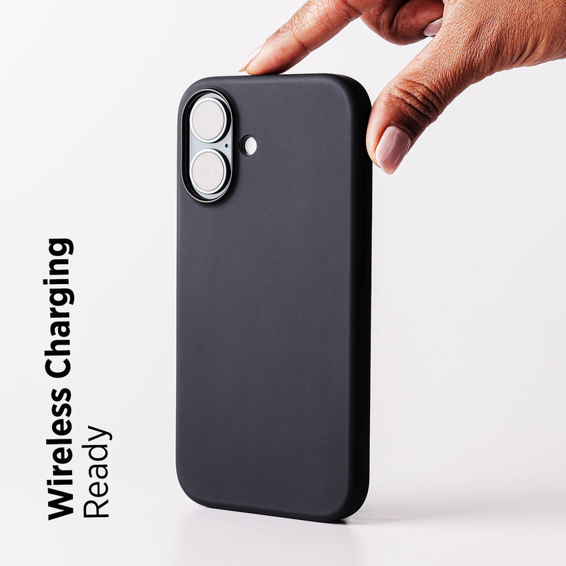 TEKNE Silicone Case for iPhone 16 | Soft-Touch Grip | Shockproof & Wireless Charging Compatible - Black Get best offers for TEKNE Silicone Case for iPhone 16 | Soft-Touch Grip | Shockproof & Wireless Charging Compatible - Black