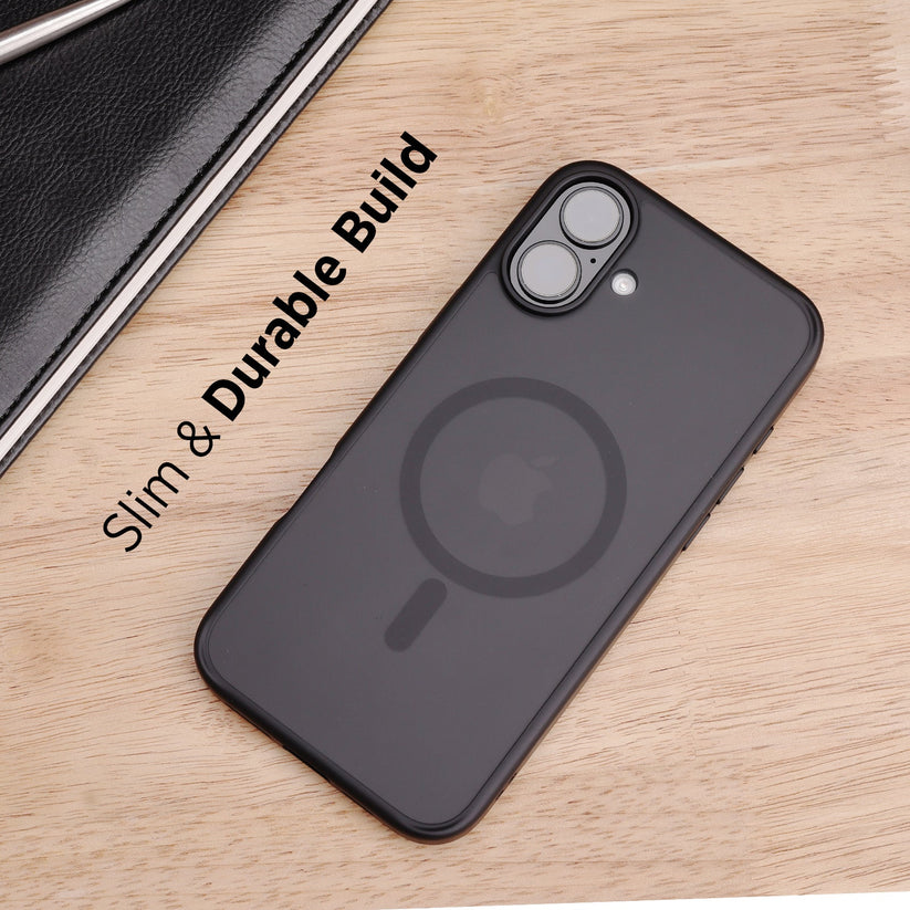 TEKNE Matt MagSafe Case for iPhone 16 Plus | Matte Finish | MagSafe Compatible & Scratch-Resistant - Black Get best offers for TEKNE Matt MagSafe Case for iPhone 16 Plus | Matte Finish | MagSafe Compatible & Scratch-Resistant - Black