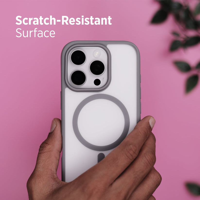 TEKNE Matt MagSafe Case for iPhone 16 Pro | Matte Finish | MagSafe Compatible & Scratch-Resistant - Grey Get best offers for TEKNE Matt MagSafe Case for iPhone 16 Pro | Matte Finish | MagSafe Compatible & Scratch-Resistant - Grey
