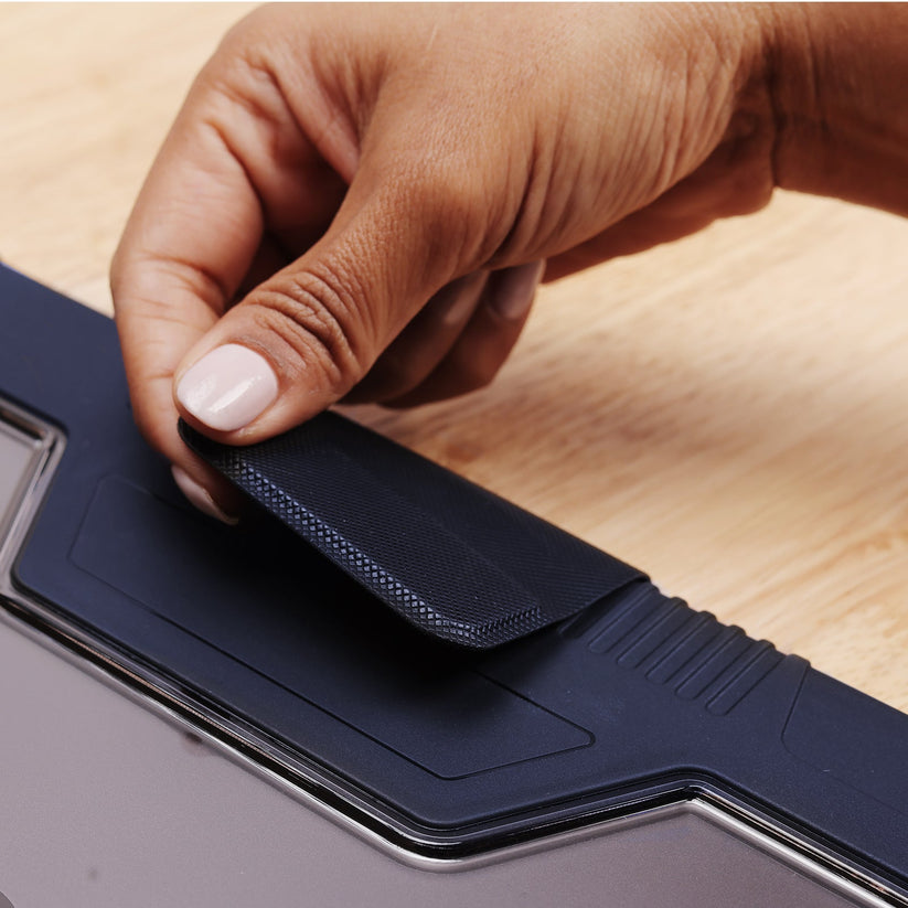 TEKNE Shockproof Vegan Leather Case for iPad Pro 11 M4 | Stand Function | Drop Protection - Blue Get best offers for TEKNE Shockproof Vegan Leather Case for iPad Pro 11 M4 | Stand Function | Drop Protection - Blue
