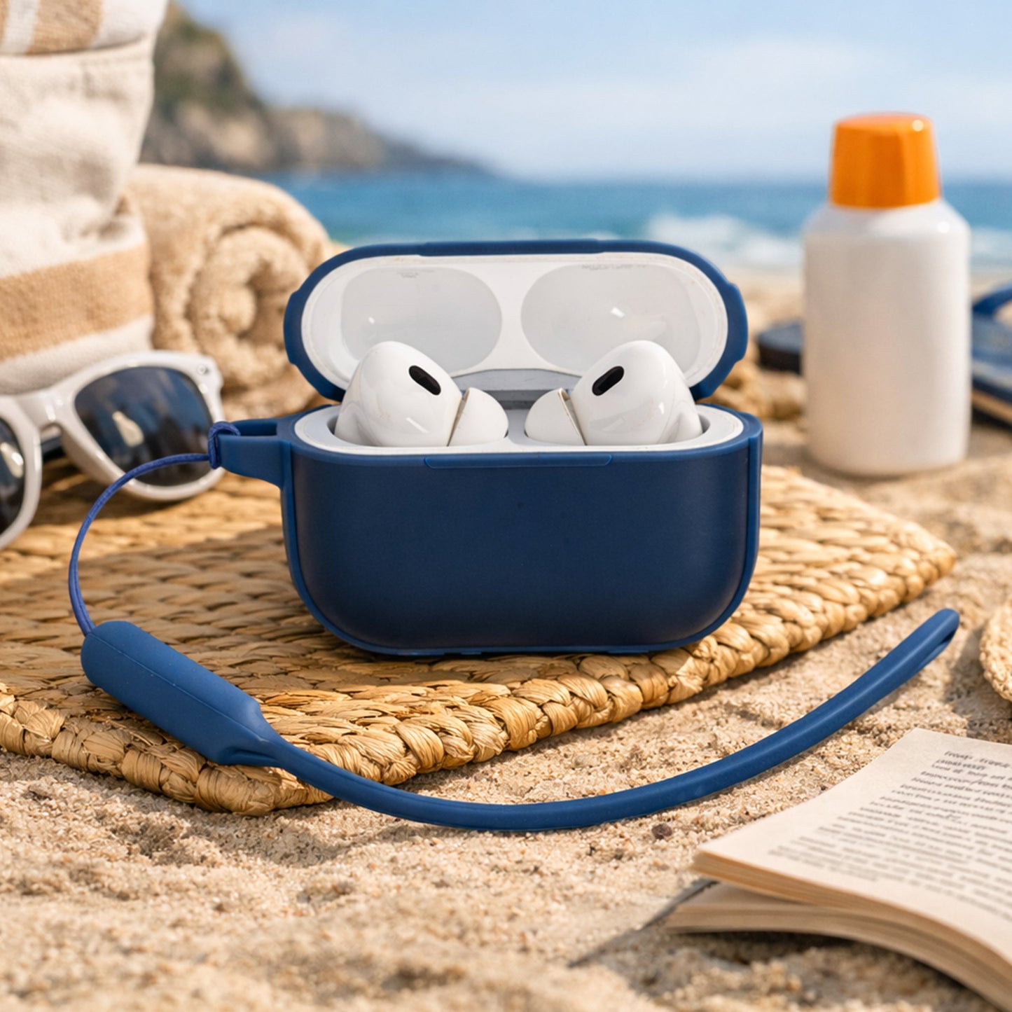 TEKNE Hybrid  shockproof case for Airpods-Blue-Airpod Pro 2nd Gen