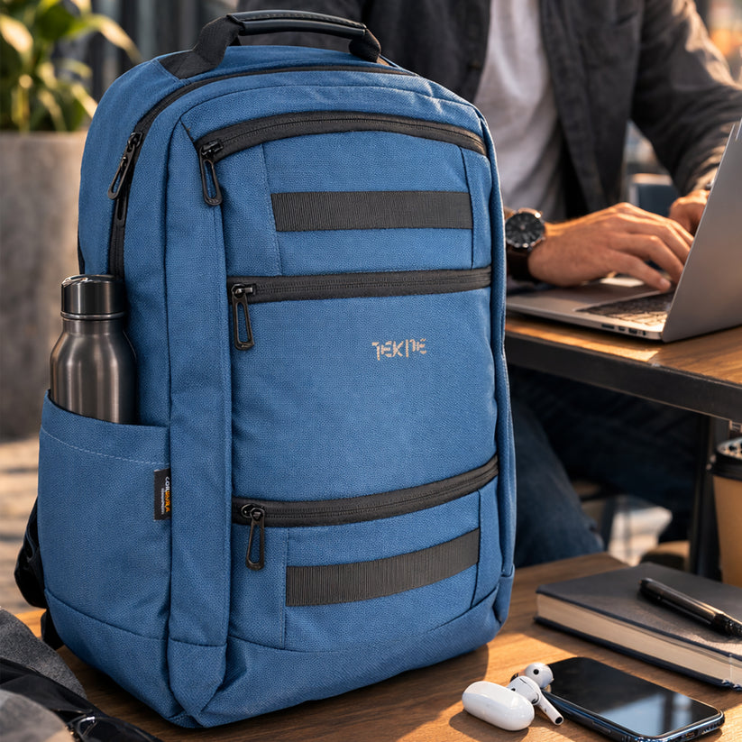 TEKNE Cordura Backpack with 30L Blue Get best offers for TEKNE Cordura Backpack with 30L Blue