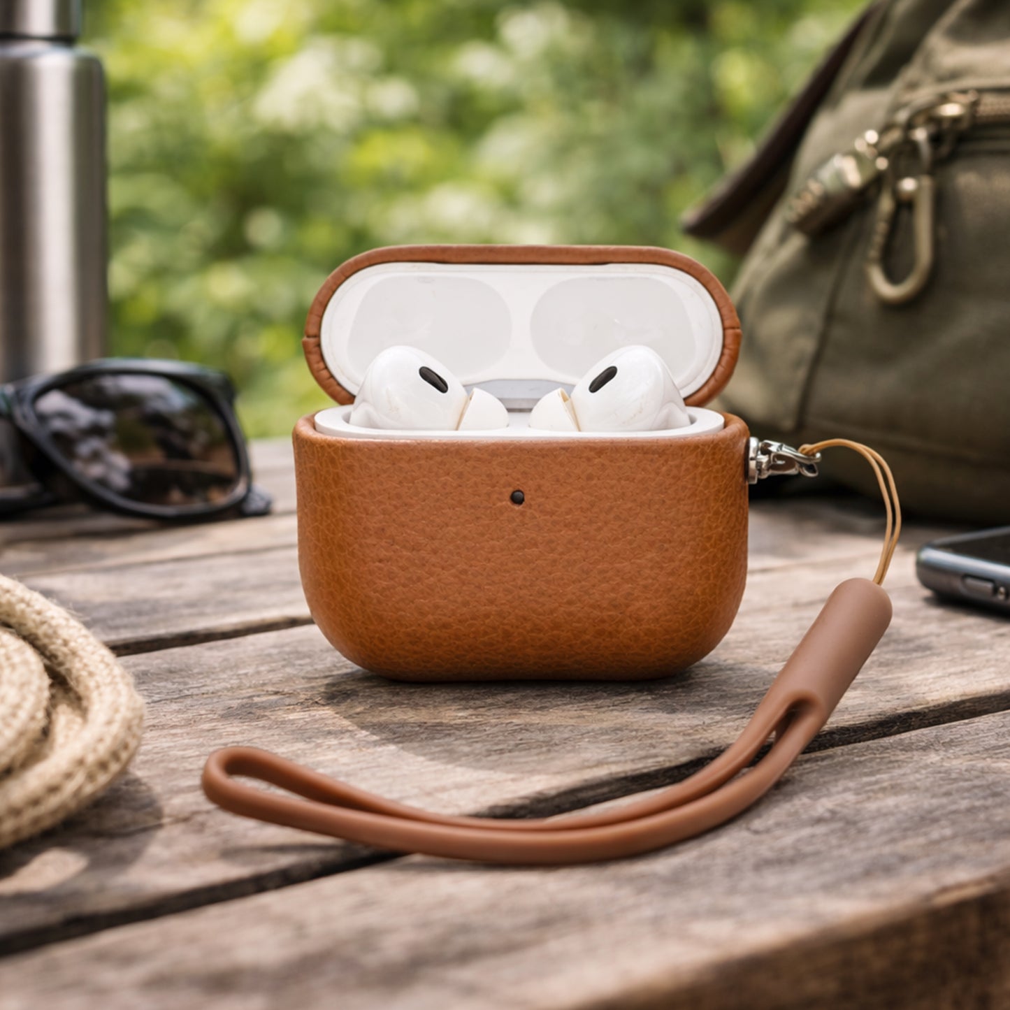 Tekne Original Leather case-Brown-Airpod Pro 2nd Gen