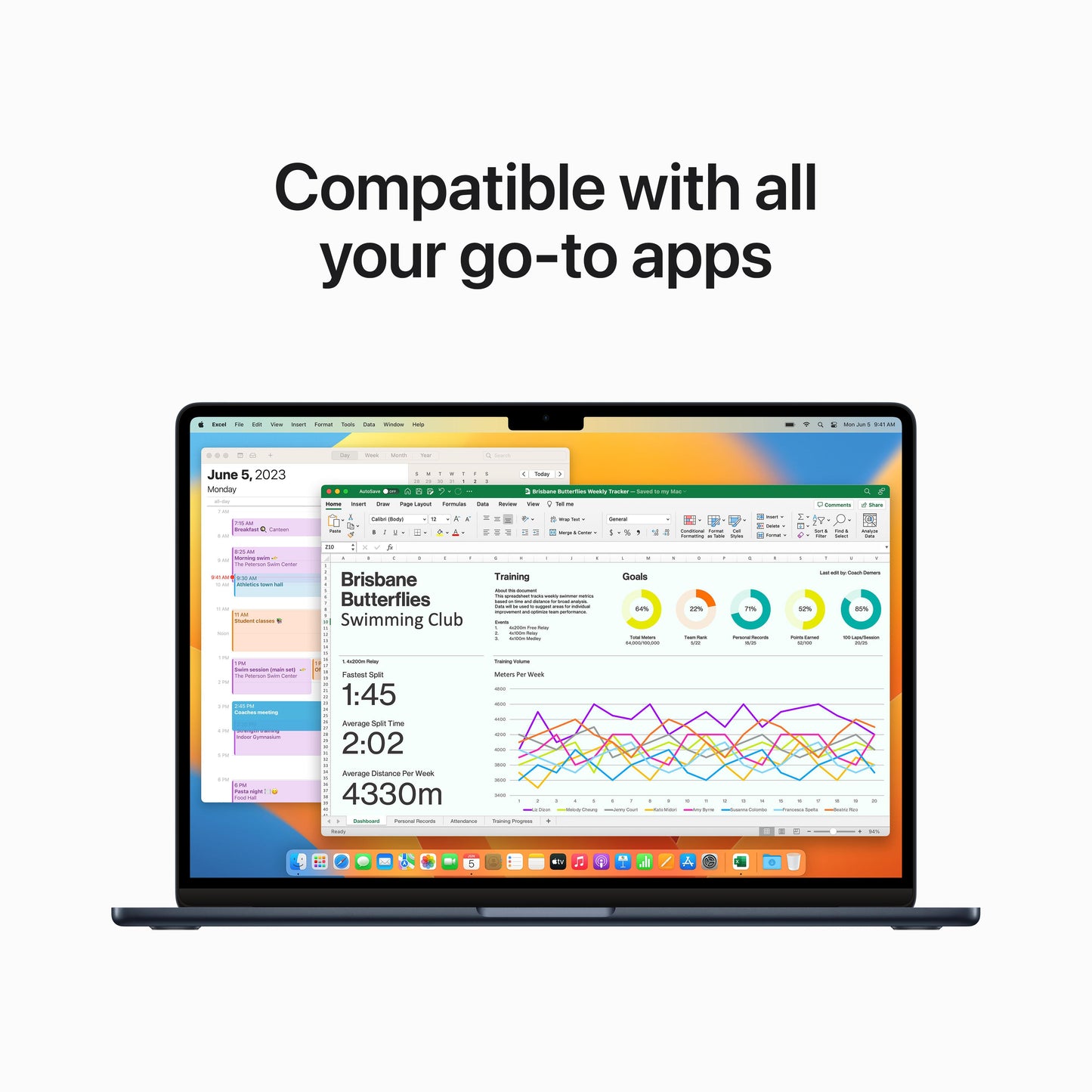 15-inch MacBook Air: Apple M2 chip with 8-core CPU and 10-core GPU, 256GB SSD - Midnight