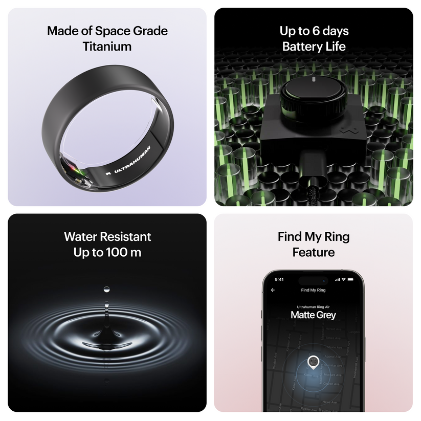 ULTRAHUMAN Ring AIR – Smart Fitness, Sleep & Activity Tracker for Men/Women (Matte Grey) 10 Get best offers for ULTRAHUMAN Ring AIR – Smart Fitness, Sleep & Activity Tracker for Men/Women (Matte Grey) 10