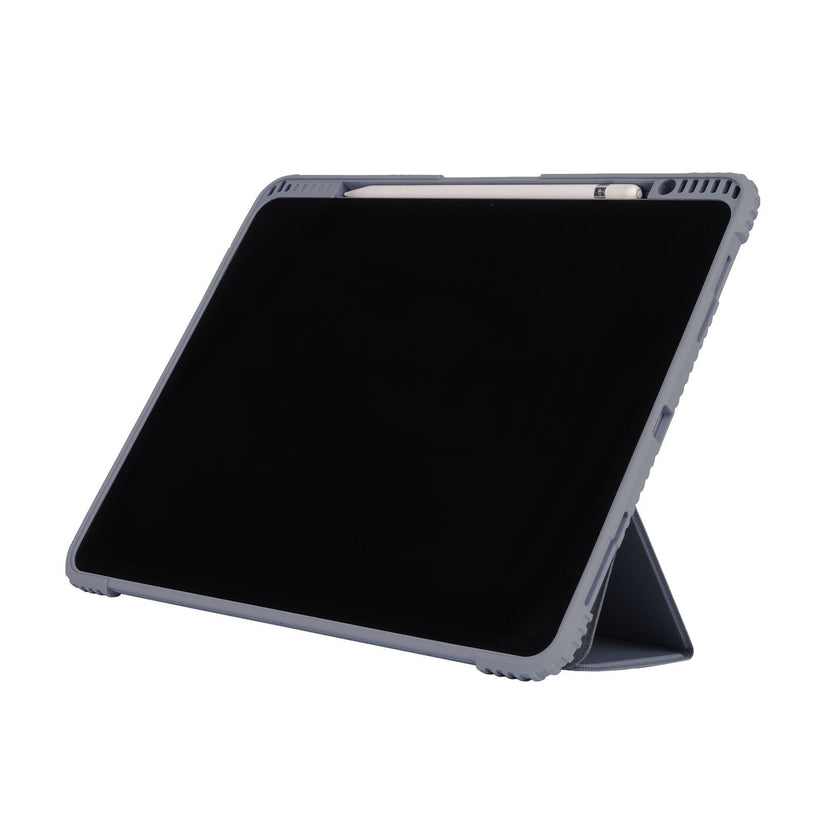 TEKNE Shockproof Vegan Leather Case for iPad Air 13 M2 | Stand Function | Drop Protection - Grey Get best offers for TEKNE Shockproof Vegan Leather Case for iPad Air 13 M2 | Stand Function | Drop Protection - Grey