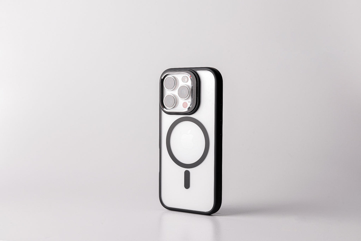 Tekne CRYSTAL Case with Metal Camera Stand for iPhone 16 Pro-Black