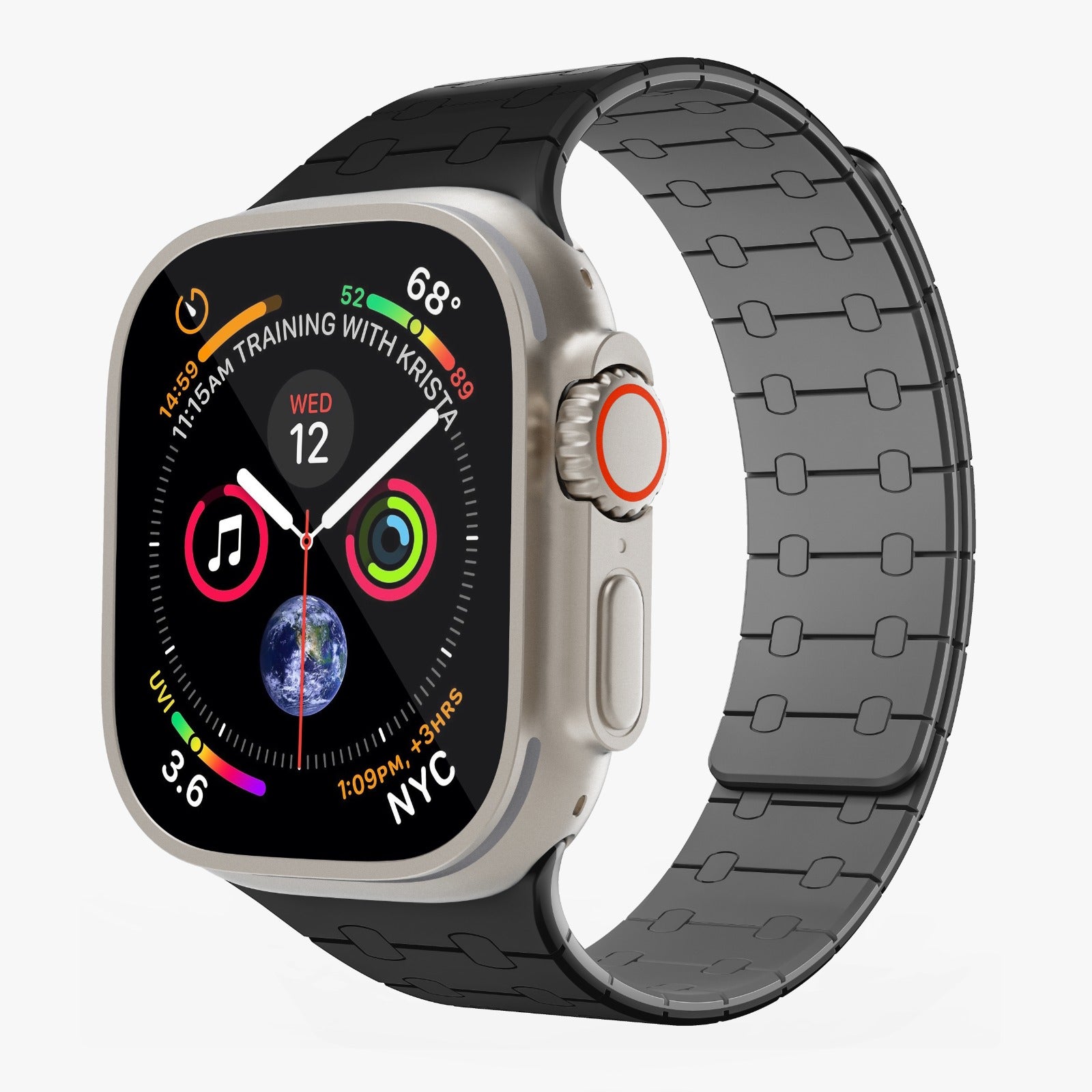 Pulse Reversible Magnetic Watch Band Orange Pink Imagine Store 27 10 2024
