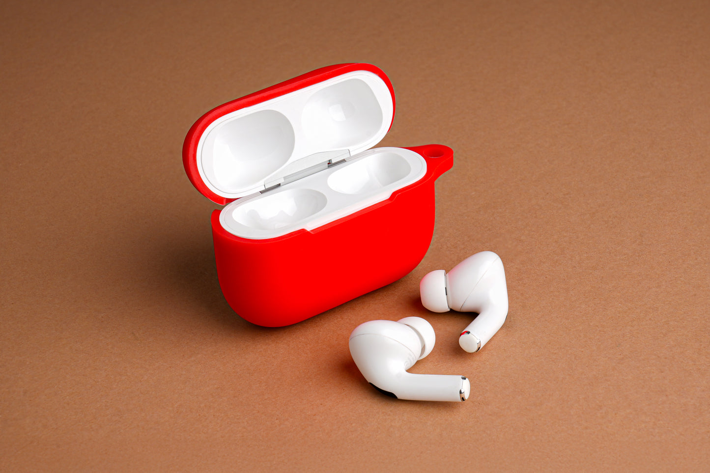 TEKNE Silicone Airpod Case for Airpods Pro-Classic Red