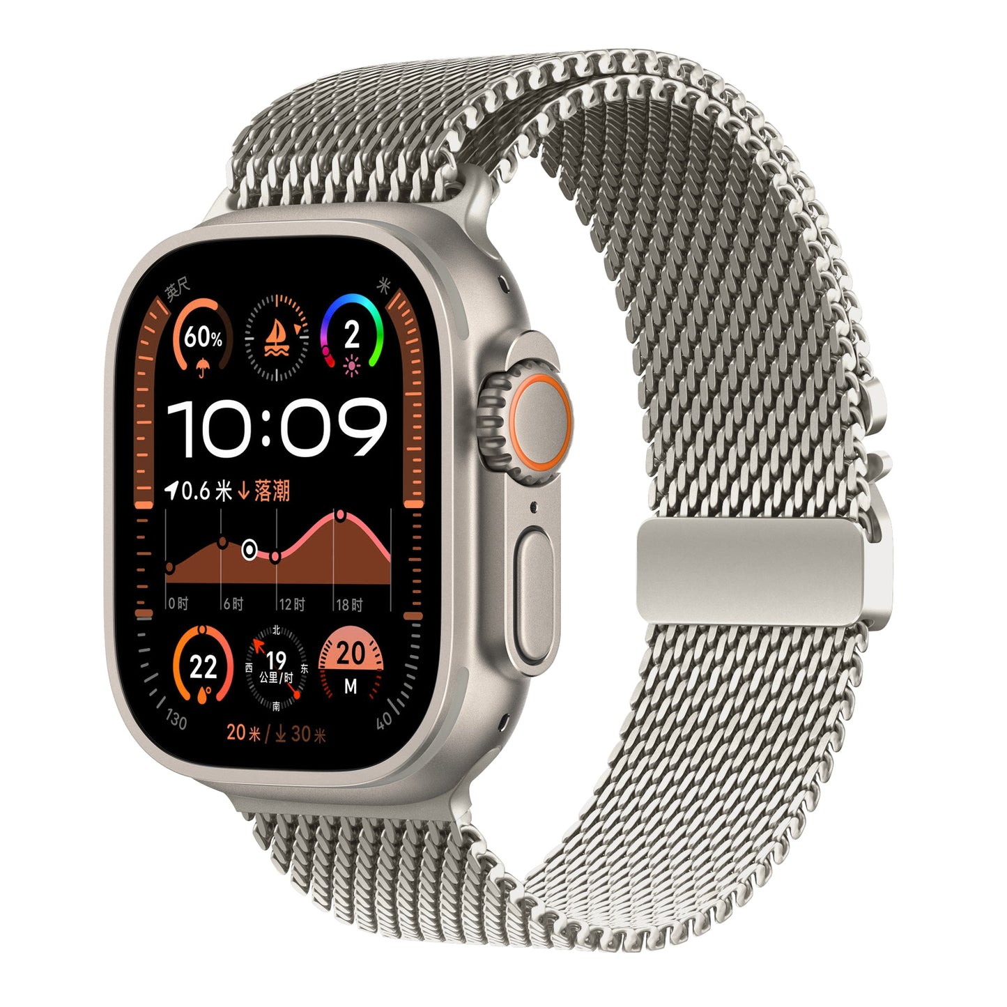 TEKNE Milanese Adventure Band | Slim, Breathable, Secure Magnetic Strap 