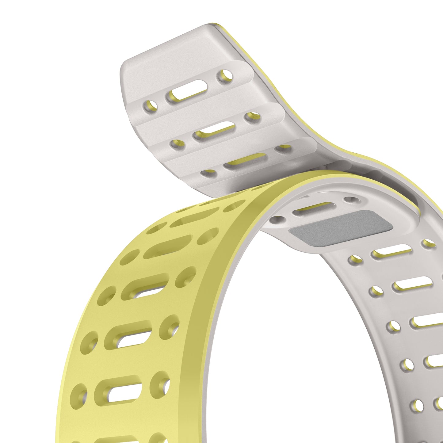 Tekne Combat Silicone Band -Yellow-Grey