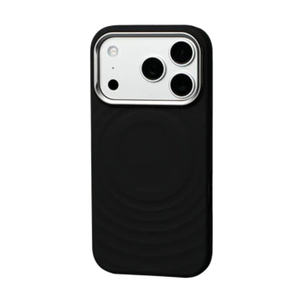 TEKNE WaveStand Silicone Case for iPhone 17 Pro- Black