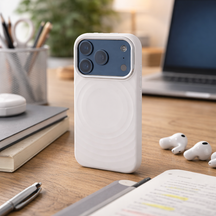 TEKNE WaveStand Silicone Case for iPhone 17 Pro-Beige Get best offers for TEKNE WaveStand Silicone Case for iPhone 17 Pro-Beige
