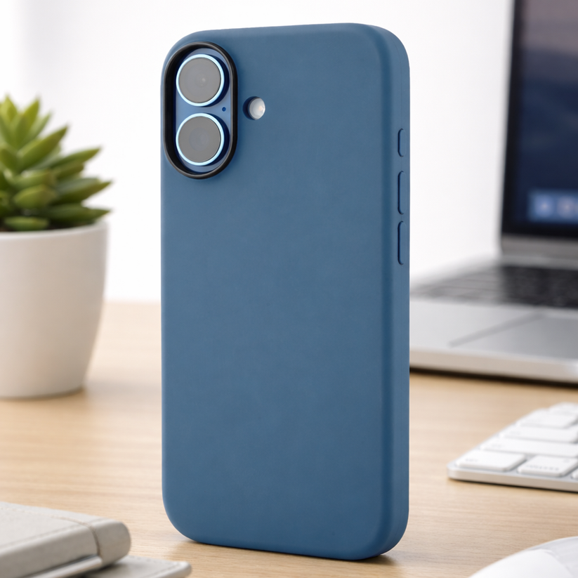 TEKNE Silicone MagSafe Case for iPhone 17- Blue Get best offers for TEKNE Silicone MagSafe Case for iPhone 17- Blue