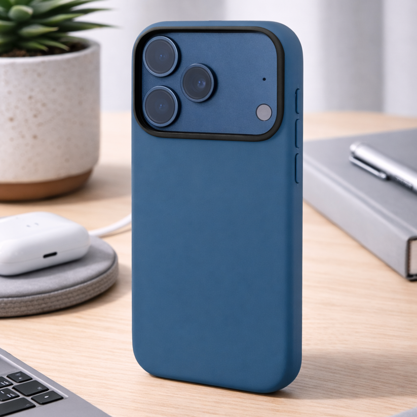 TEKNE Silicone Case Compatible with MagSafe for iPhone 17 Pro-Blue Get best offers for TEKNE Silicone Case Compatible with MagSafe for iPhone 17 Pro-Blue