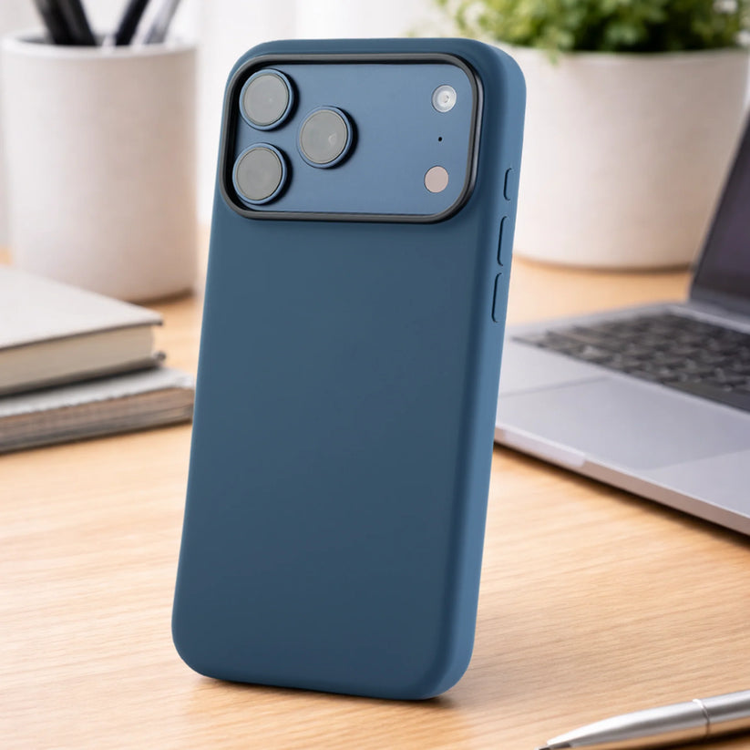 TEKNE Silicone Case Compatible with MagSafe for iPhone 17 Pro Max- Blue Get best offers for TEKNE Silicone Case Compatible with MagSafe for iPhone 17 Pro Max- Blue