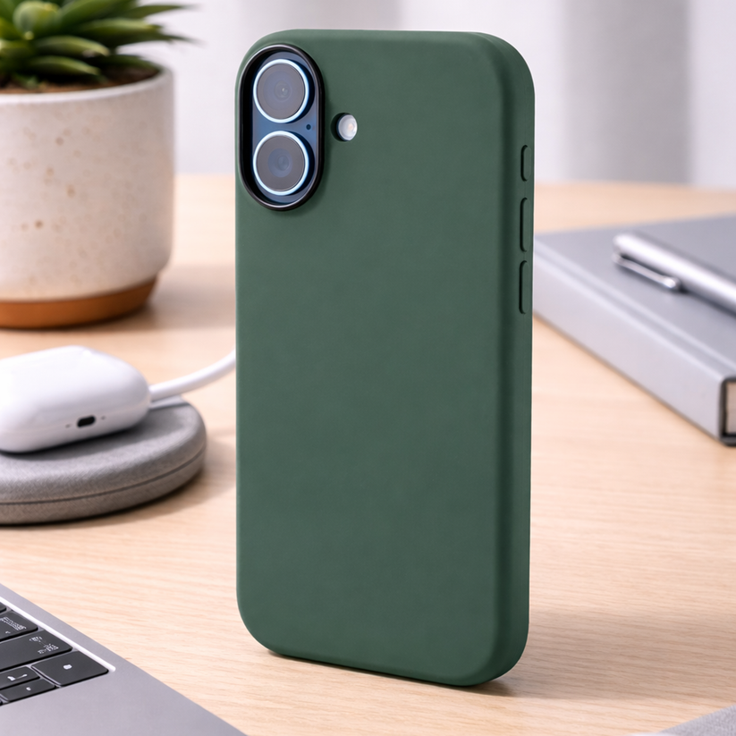 TEKNE Silicone Case Compatible with MagSafe for iPhone 17-Green Get best offers for TEKNE Silicone Case Compatible with MagSafe for iPhone 17-Green