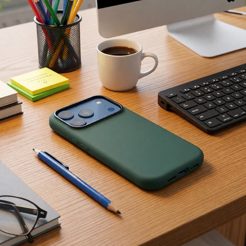 TEKNE Silicone Case Compatible with MagSafe for iPhone 17 Pro-Green Get best offers for TEKNE Silicone Case Compatible with MagSafe for iPhone 17 Pro-Green
