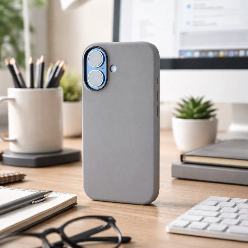 TEKNE Silicone Case Compatible with MagSafe for iPhone 17-Grey Get best offers for TEKNE Silicone Case Compatible with MagSafe for iPhone 17-Grey