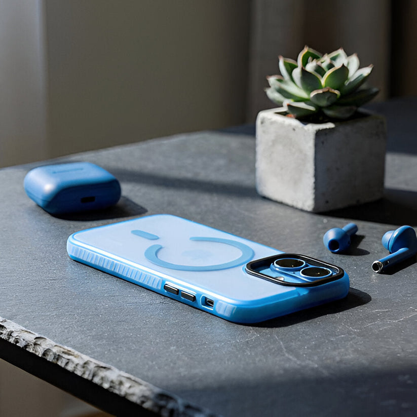 TEKNE Armour Matte Case for iPhone 17 -Blue Get best offers for TEKNE Armour Matte Case for iPhone 17 -Blue