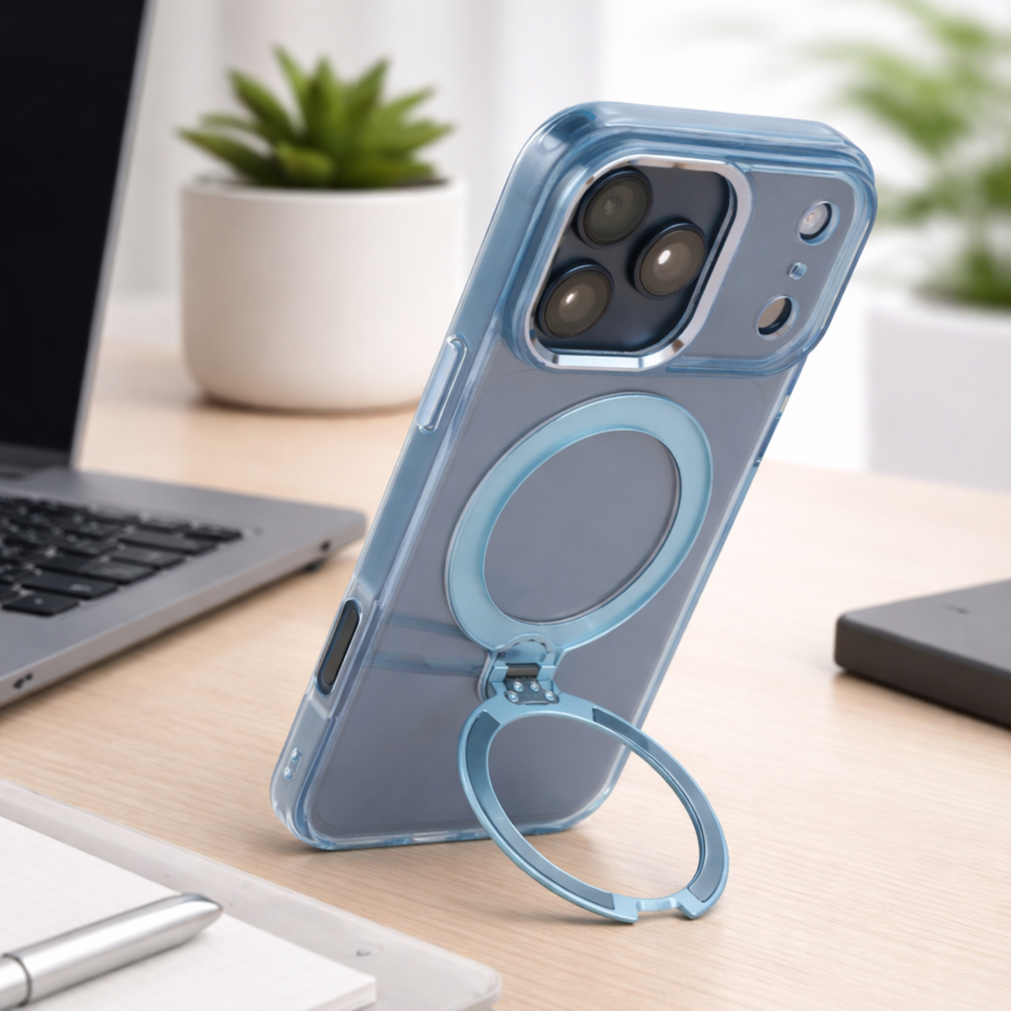 TEKNE Crystal360 Case for iPhone 17 Pro Max-Blue