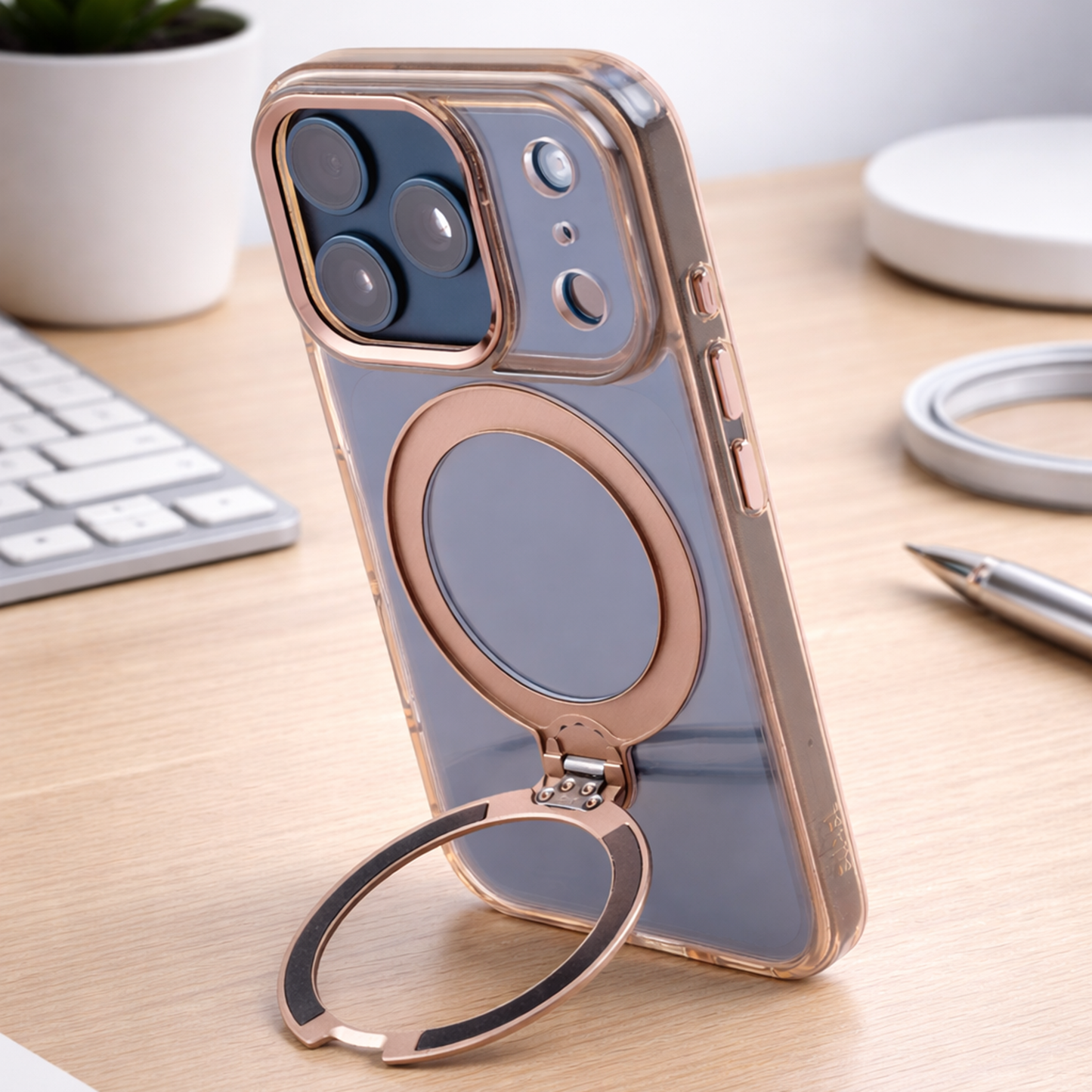 TEKNE Crystal360 Case for iPhone 17 Pro- Gold