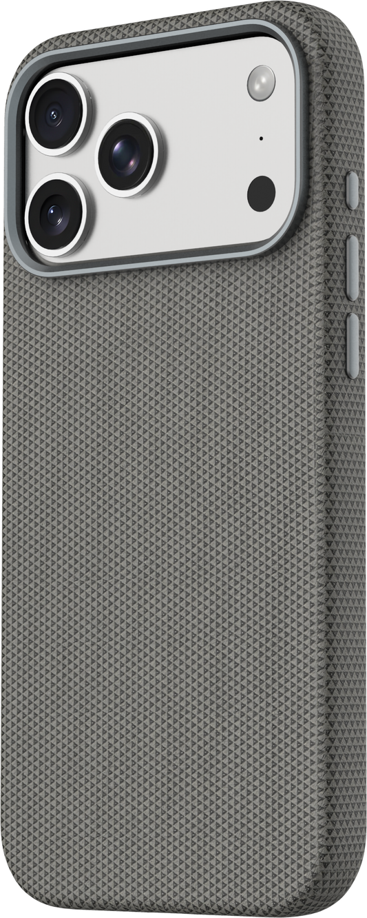 Tekne Textura Vegan Leather Case for iPhone 17 Pro-Grey
