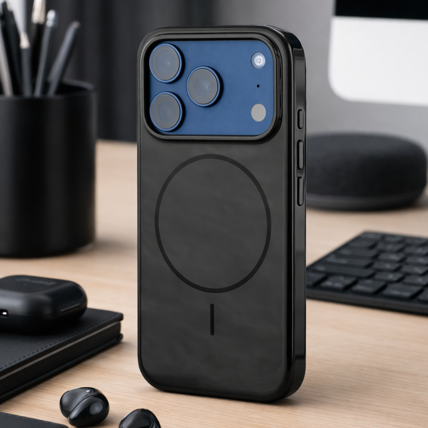 TEKNE  Gloss Hard case  for iPhone 17 Pro-Black