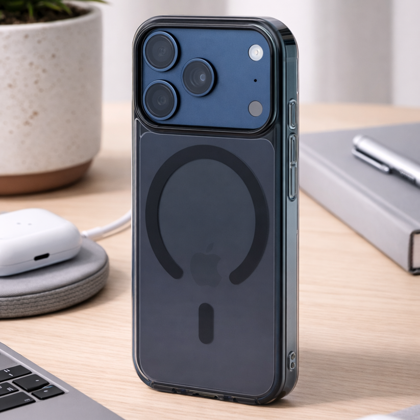 TEKNE Crystal Hybrid Case  for iPhone 17 Pro-Clear Black Get best offers for TEKNE Crystal Hybrid Case  for iPhone 17 Pro-Clear Black